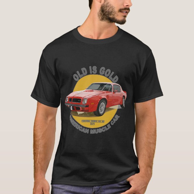 Camiseta Firebird TransAm American Muscle Car 60 T-Shi de l (Anverso)