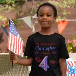 Camiseta Firecracker 4th Birthday T-Shirt