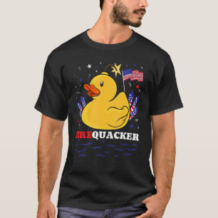 Camiseta Firecracker Rubber Duck 4 De Julio Firequacker Pa