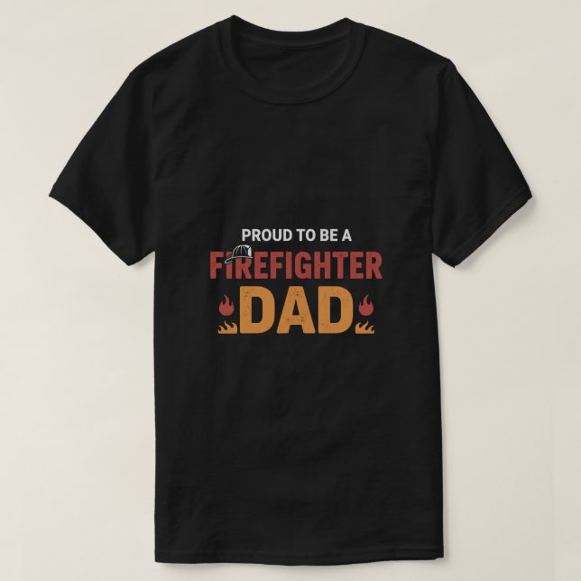 Camiseta Firefighter Dad Shirt (Diseño del anverso)