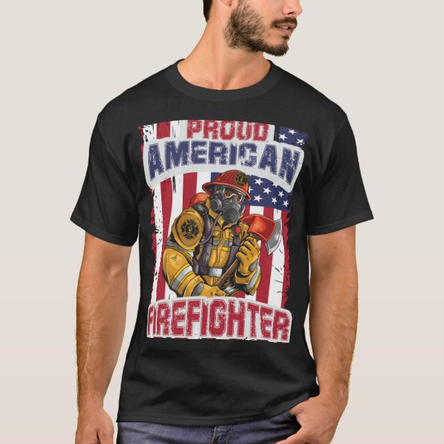 Camiseta firefighter & firetruck  for firefighters  7 (Anverso)