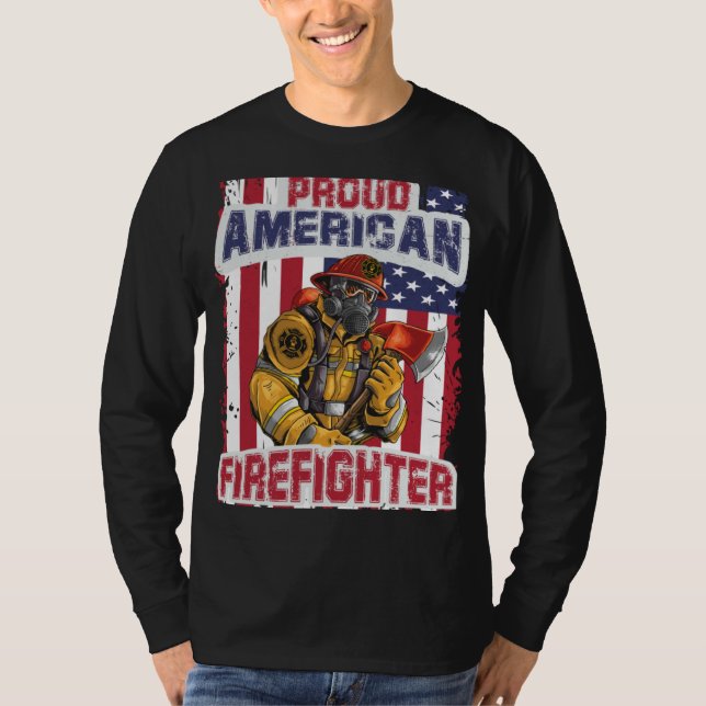 Camiseta firefighter & firetruck  for firefighters  7 (Anverso)