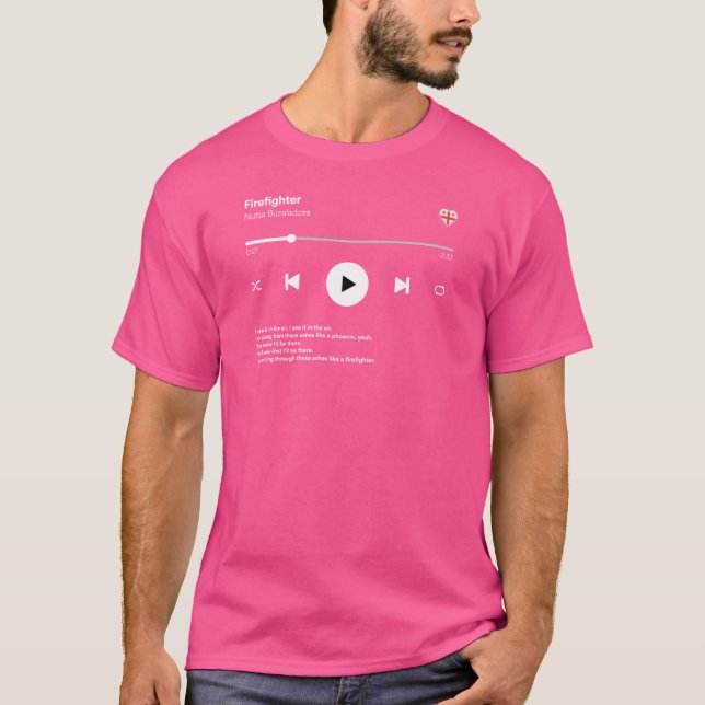 Camiseta Firefighter Nutsa Buzaladze Georgia Eurovision 202 (Anverso)