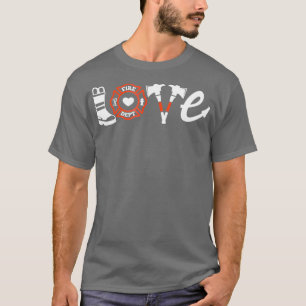 Camiseta Firefighter Shirt- Love Firefighter Tee Gift
