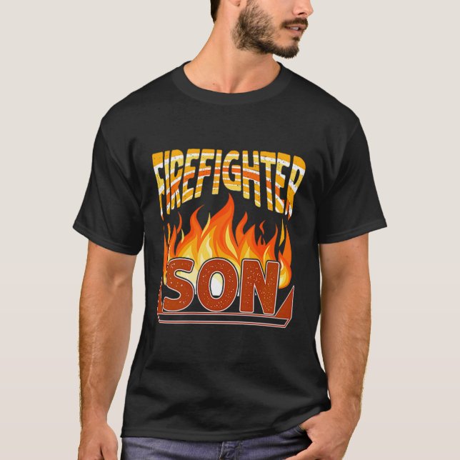 Camiseta Firefighter Son Fireman Gift Proud Firefighter Quo (Anverso)