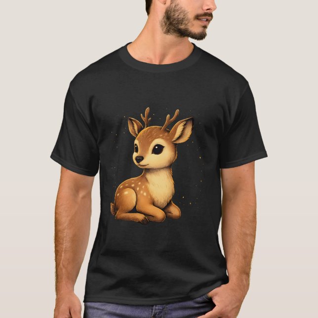 Camiseta Firefly Deer Night (Anverso)