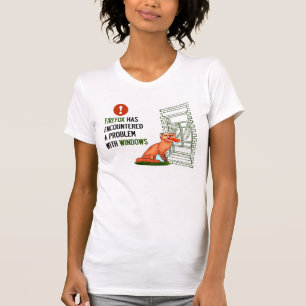 Camiseta Firefox ha encontrado un problema con las ventanas