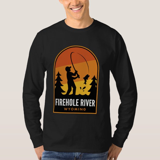Camiseta Firehole River Wyoming Fishing (Anverso)