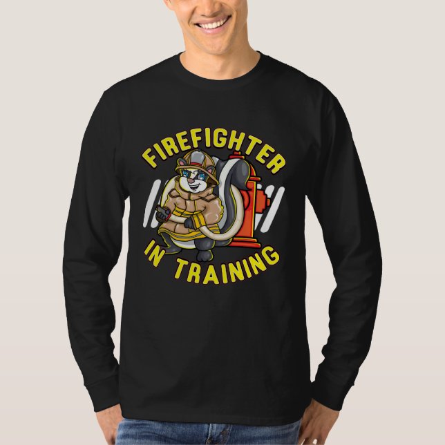Camiseta Fireman in training animal lovers children (Anverso)