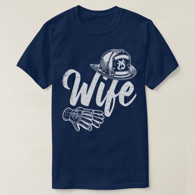 Camiseta Fireman Wife Girlfriend (Diseño del anverso)