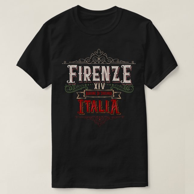 Camiseta Firenze Italia regione di toscana (Diseño del anverso)
