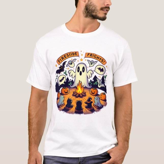 Camiseta Fireside Frights | Halloween Tales Spookan Vibes (Anverso)
