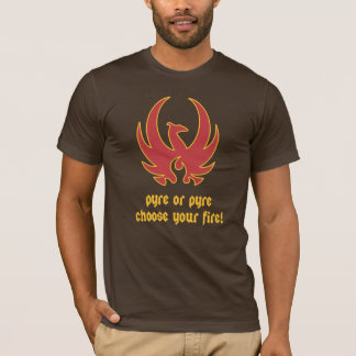 Camiseta fireT rojo de la pira