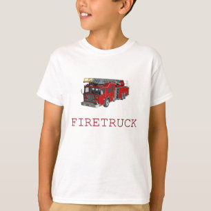 Camiseta Firetruck con el frente y la parte posterior