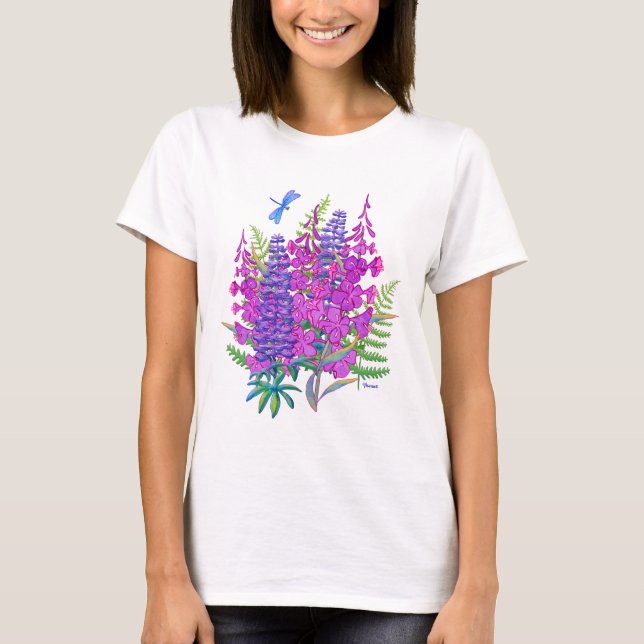 Camiseta Fireweed y Lupine (Anverso)