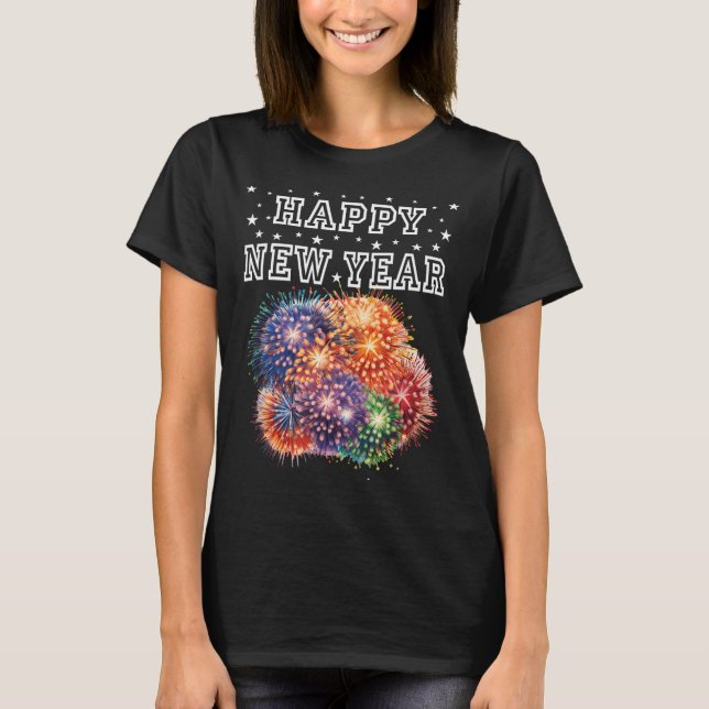 Camiseta Fireworks New Year's Eve Party  (Anverso)