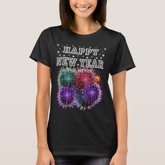 Camiseta Fireworks New Year's Eve Party  (Anverso)
