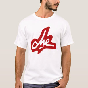Camiseta Firma de Che Guevara - rojo en blanco