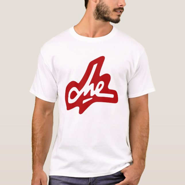 Camiseta Firma de Che Guevara - rojo en blanco (Anverso)