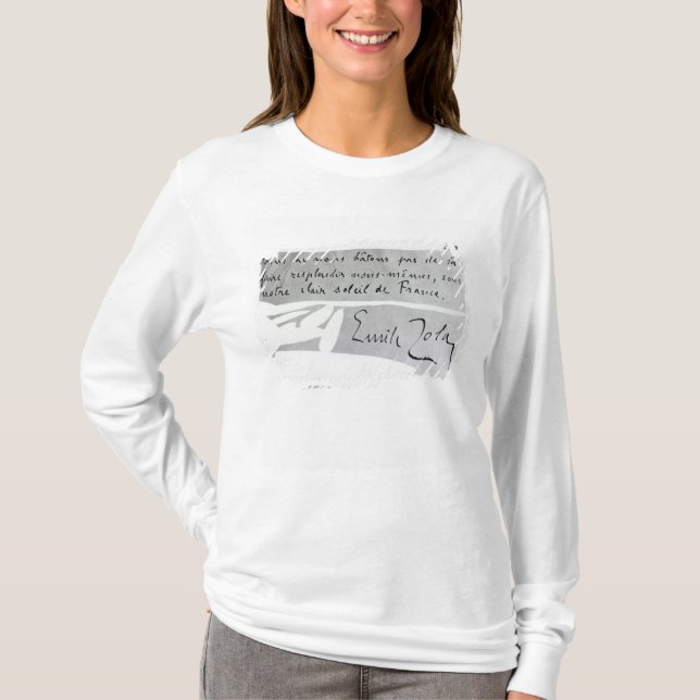 Camiseta Firma de Emile Zola (Anverso)