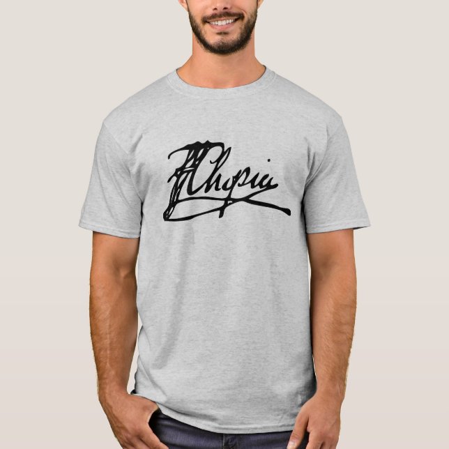 Camiseta Firma de Frédéric Chopin (Anverso)
