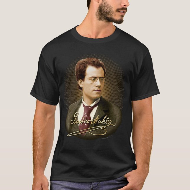 Camiseta Firma de Gustav Mahler (Anverso)
