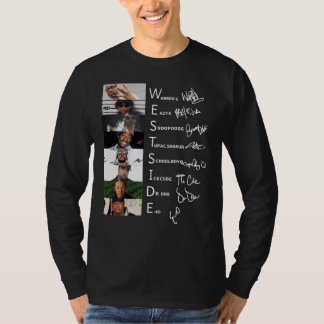 Camiseta Firma de la banda superior de hiphop de conexión W