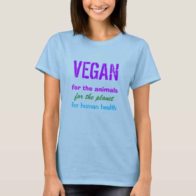 Camiseta Firma de la ropa del VEGANO (Anverso)