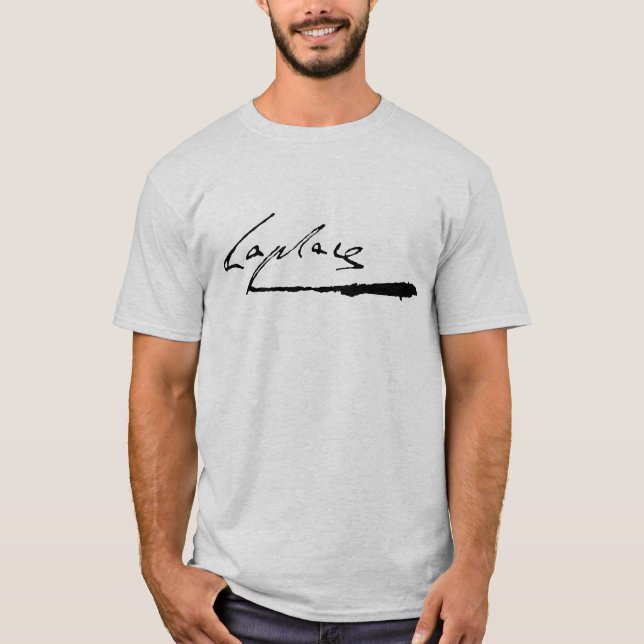Camiseta Firma de Pierre-Simon Laplace (Anverso)