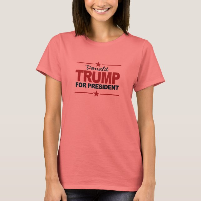 Camiseta Firma de Trump para presidente 2016 (Anverso)
