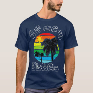 Camiseta Firma del lenguaje de Rótulo ASL Ropa de playa So