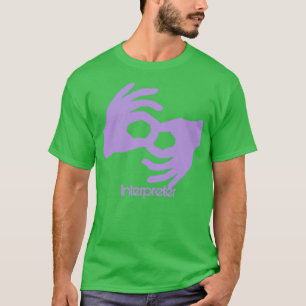 Camiseta Firma Purple Asl para intérprete