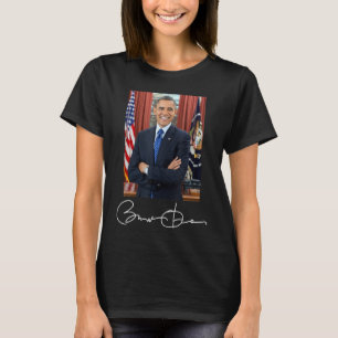 Camiseta Firma y retrato de Barack Obama