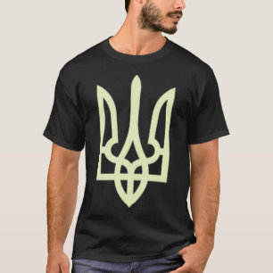 Camiseta Firma Zelensky Verde Con Escudo De Ucrania