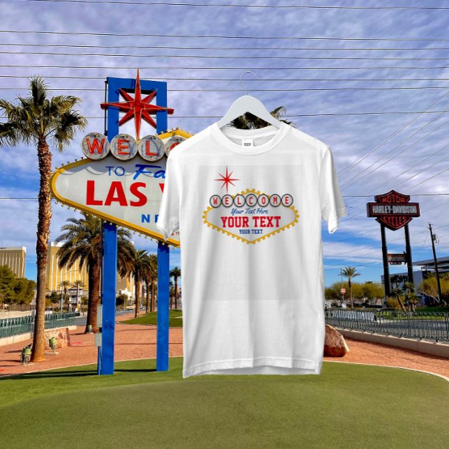 Camiseta Firmar el texto de bienvenida de Las Vegas (Subido por el creador)