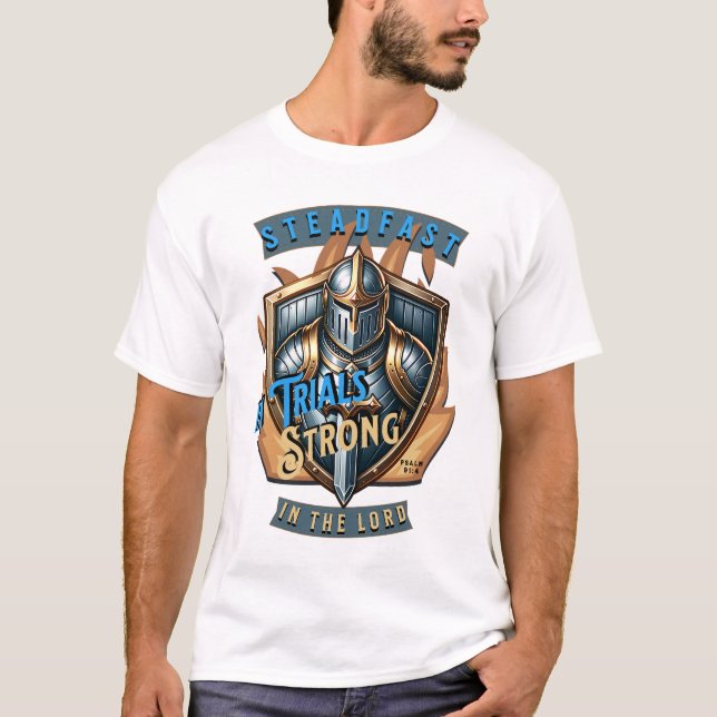 Camiseta Firme Confianza En El Señor. Salmo 91:4 (Anverso)