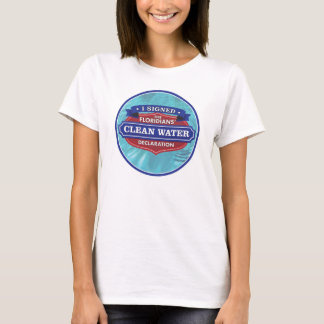 Camiseta Firmé la declaración del agua potable del
