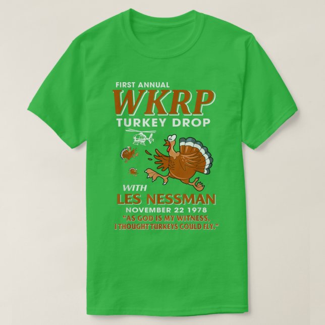 Camiseta First Annual Turkey Drop 22nd November Thanksgivin (Diseño del anverso)