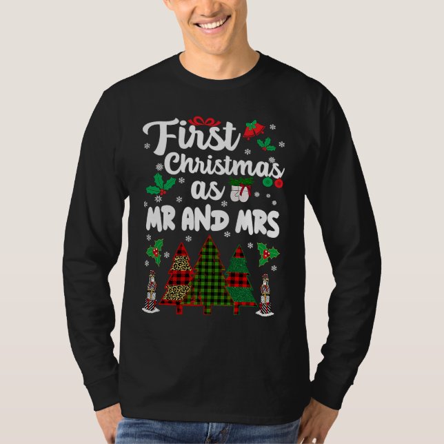 Camiseta First Christmas As Mr And Mrs  Xmas Mr And Mrs 202 (Anverso)