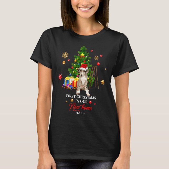 Camiseta First Christmas In Our New Home Xmas Dalmatian T S (Anverso)