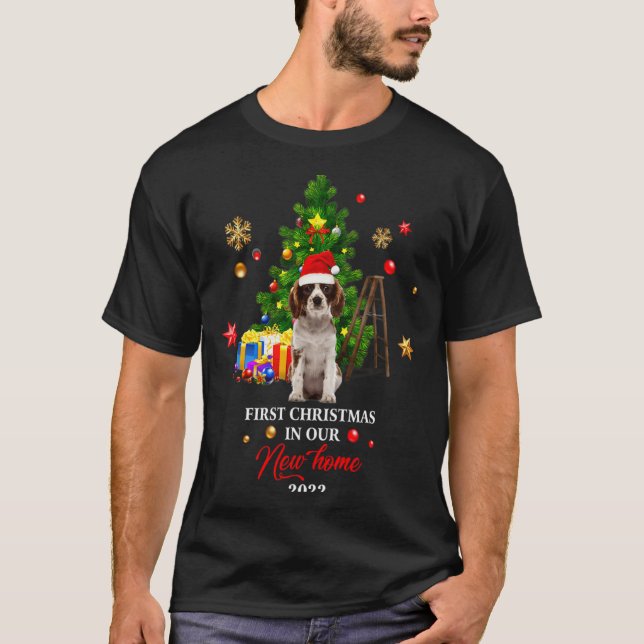 Camiseta First Christmas In Our New Home Xmas For Spaniel T (Anverso)