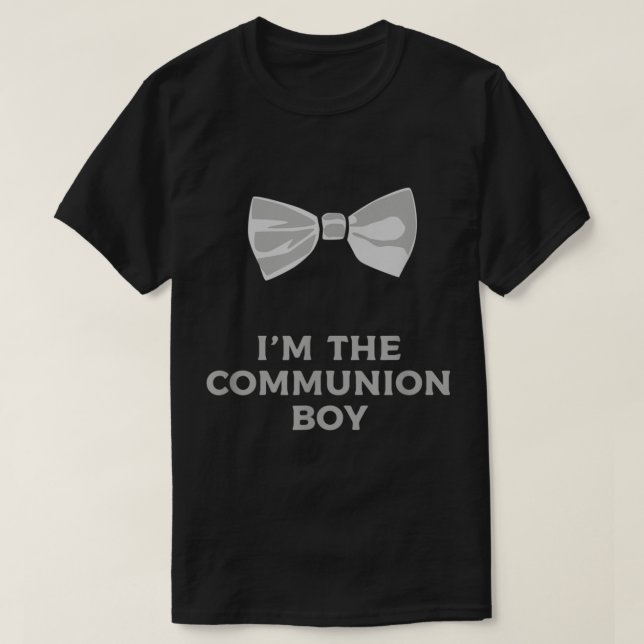 Camiseta First Communion Boy 2022 Tie Bow Gift  (Diseño del anverso)