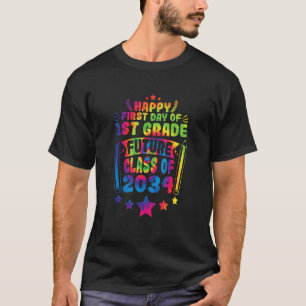 Camiseta First Day Of 1st Grade Class Of 2034 Back To Schoo