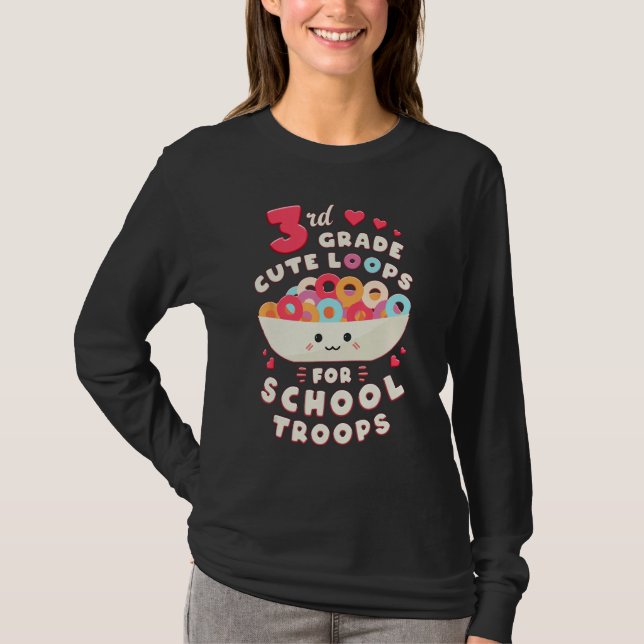 Camiseta First Day Of 3rd Grade Girl Back To School Third G (Anverso)