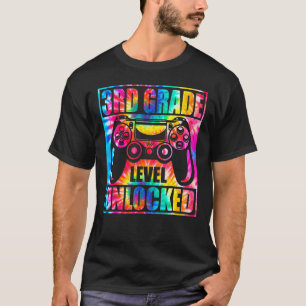 Camiseta First Day Of 3rd Grade Level Unlocked Gamer Gaming