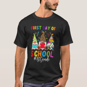 Camiseta First Day Of School 1st Grade Gnome Back To Schoo