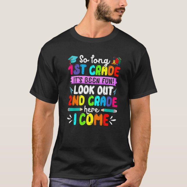 Camiseta First Day Of School Look Out 2nd Grade Goodbye Fir (Anverso)
