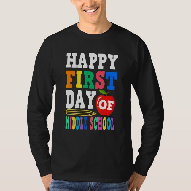 Camiseta First Day Of School Outfits For Girls Middle Schoo (Anverso)