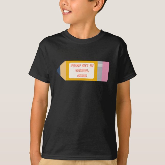 CAMISETA FIRST DAY OF SCHOOL SCHOOL TEACHERS PARENTS (Anverso)