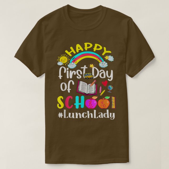 Camiseta First Day Of School Team Lunch Lady Squad Back To  (Diseño del anverso)